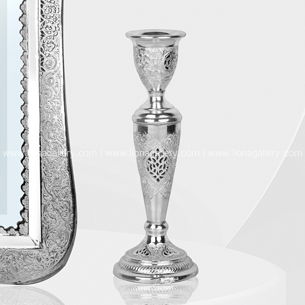 خرید آینه شمعدان نقره عروس قلمزنی اصفهان با بهترین قیمت -خرید از بزرگ ترین ارائه دهنده آینه شمعدان نقره در ایران با بهترین قیمت